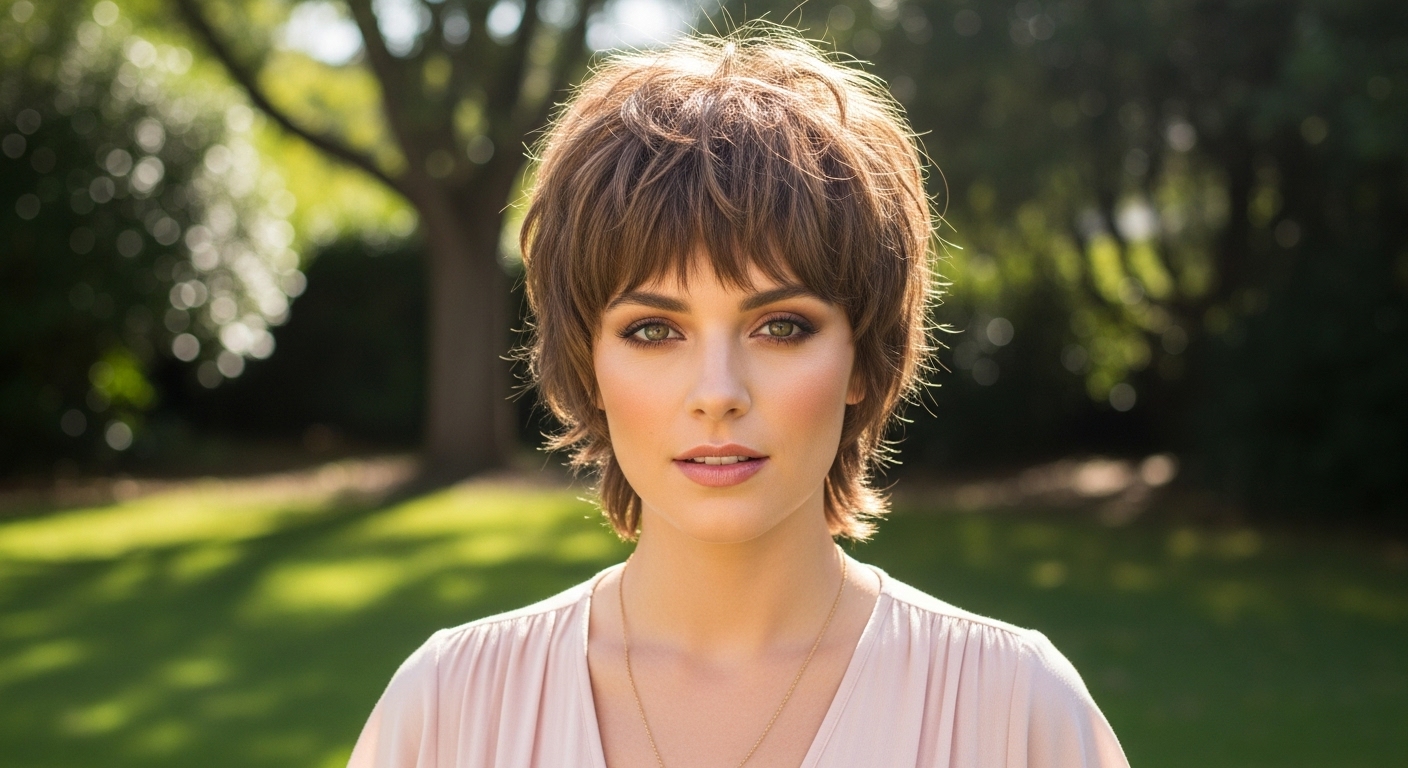 short shag hair