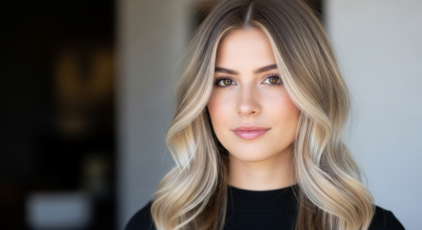 ash balayage blonde