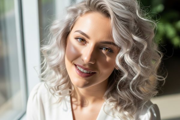blonde for curly hair