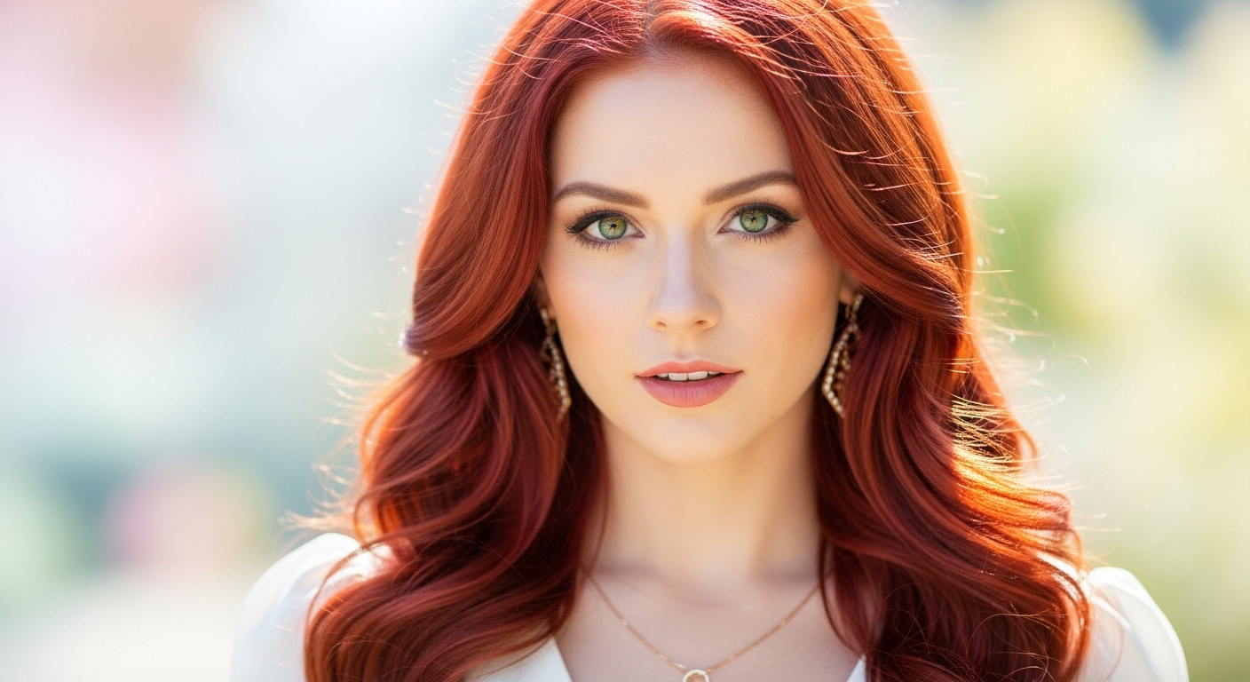 cherry red hair