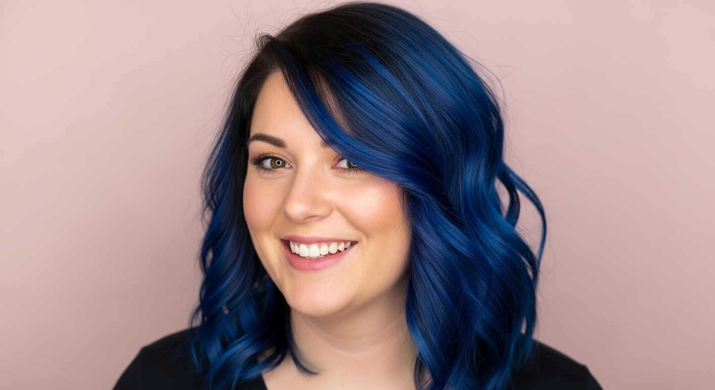 blue black hair